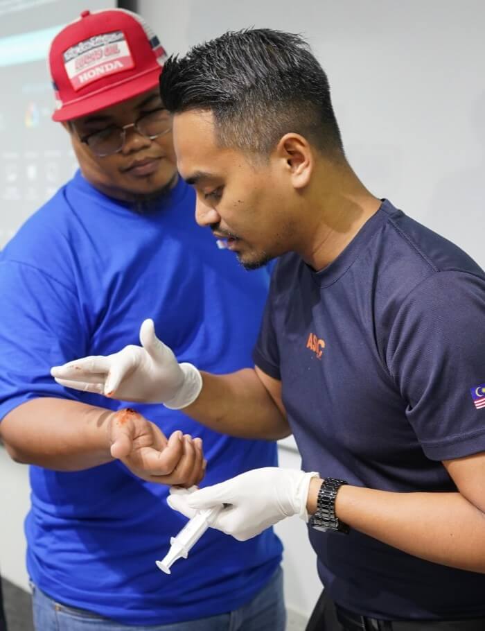 ASEC first aid instructor development program subject matter skill practical sessions​