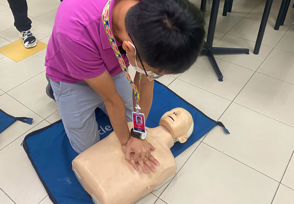 Occupational first aid, CPR & AED training