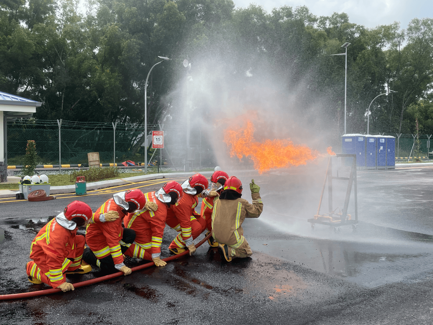 Occupational Firefighting training with ASEC