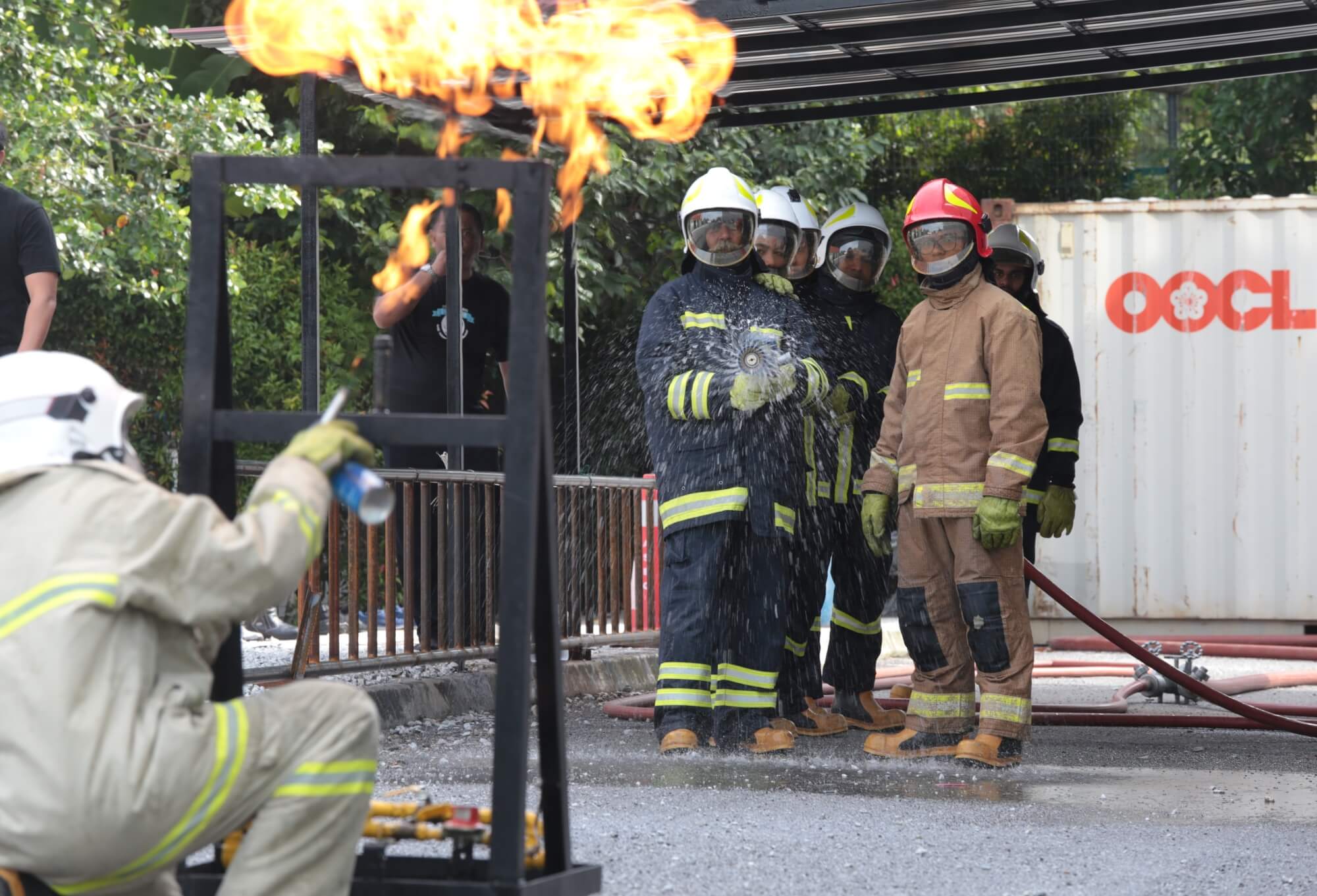 Occupational firefighting training at ASEC