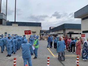 Fire evacuation assembly point