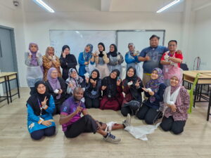 a group of people posing after done doing first aid training