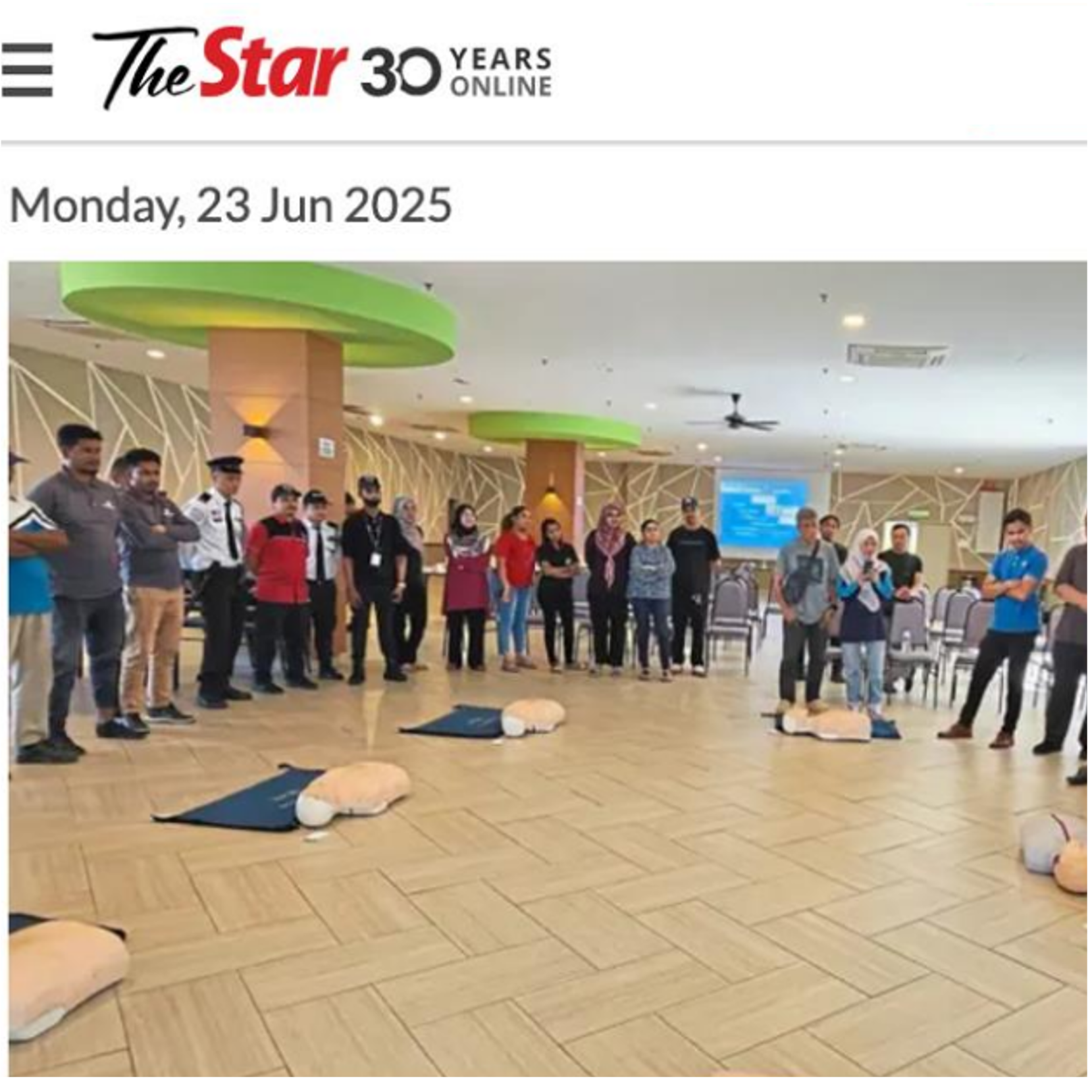Featured by The Star for highlighting ASEC’s community First Aid and fire prevention training.
Read the coverage