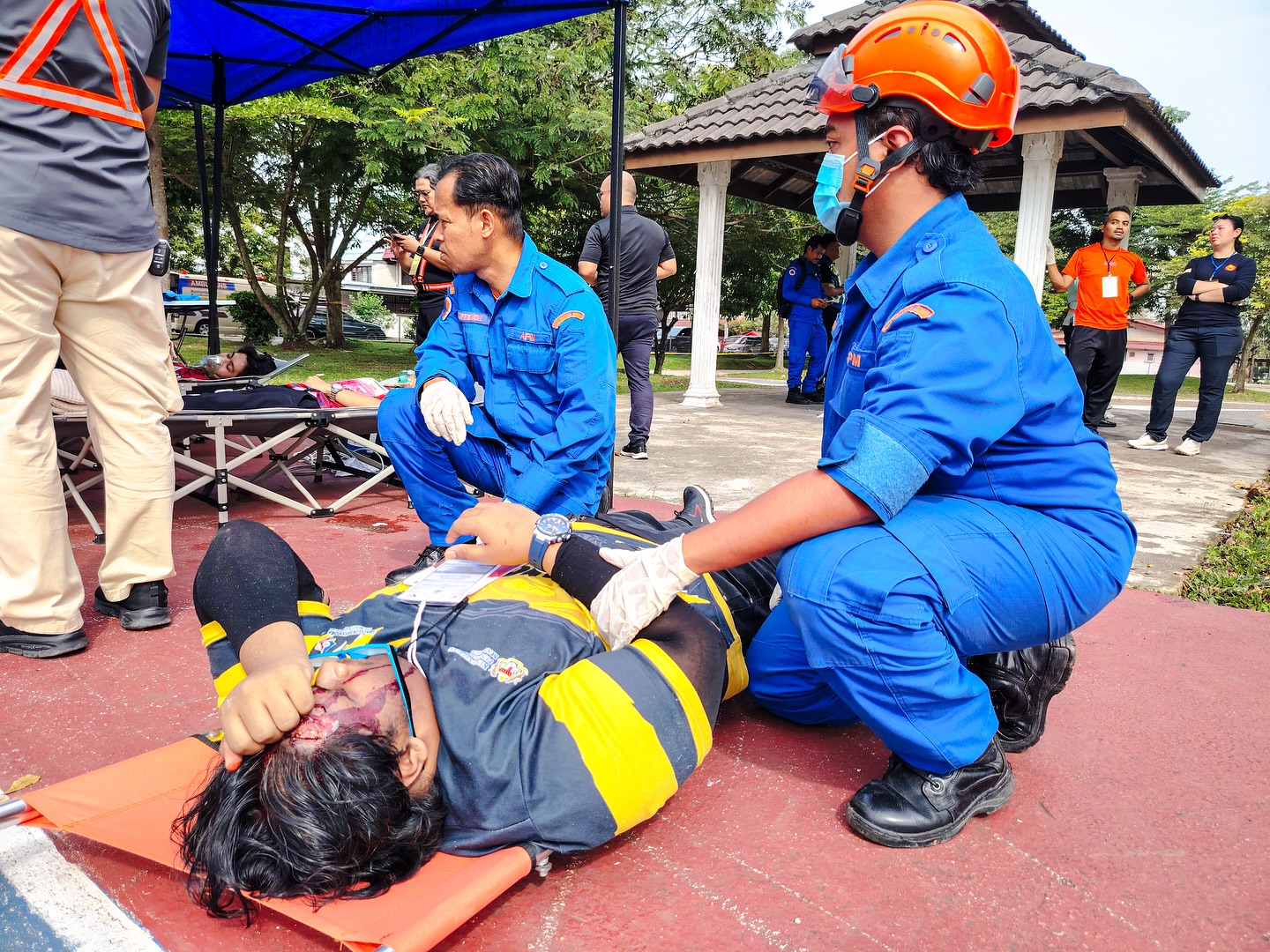 Hospital Ampang Disaster Drill 2025 field response activity