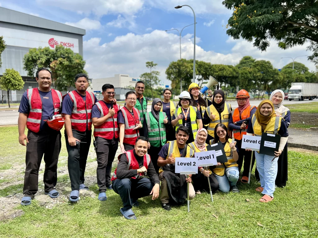 a group of people posing for a picture post-first aid training