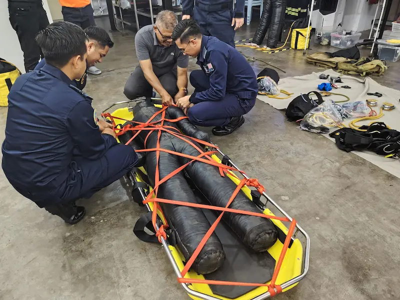 Confined space rescue operations training conducted at ASEC
