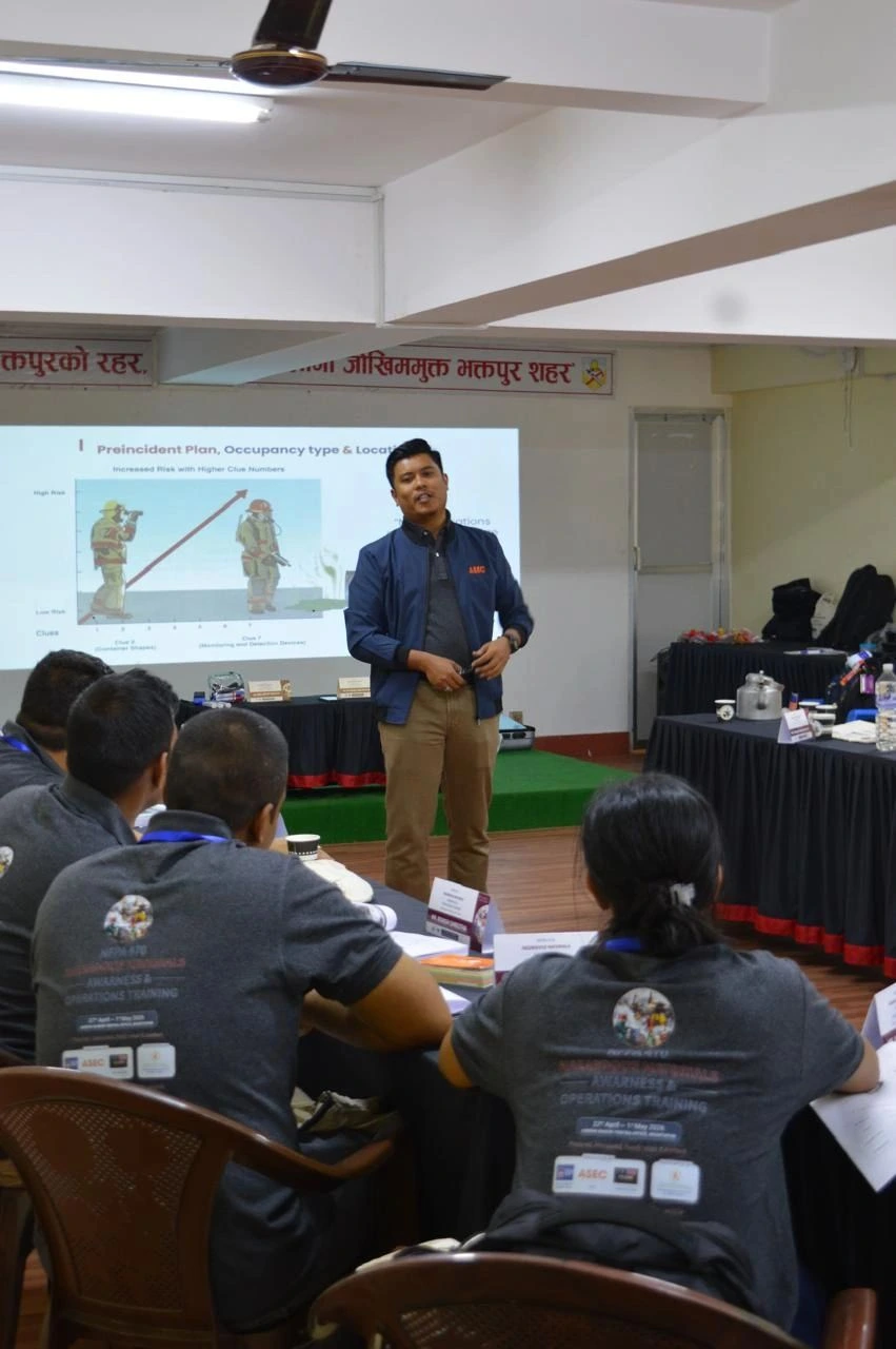 HazMat training session in Kathmandu Nepal