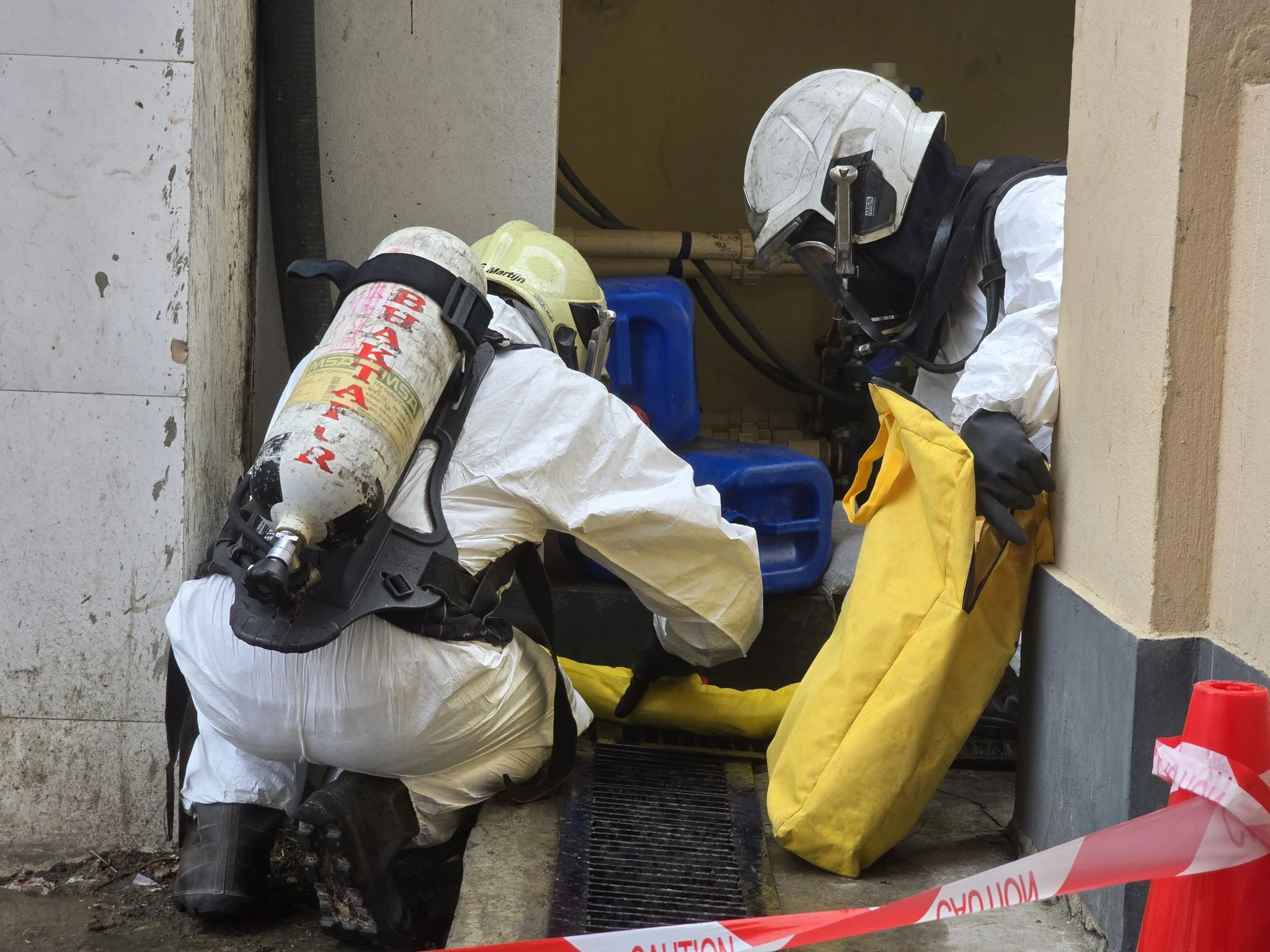 ASEC trainer sharing HazMat knowledge in Nepal