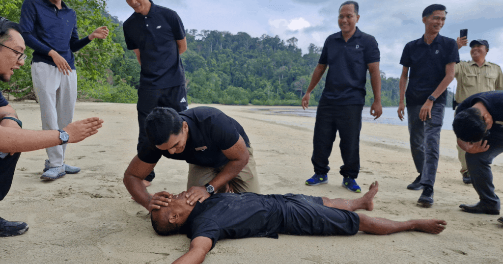 man receiving cpr